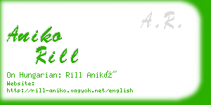 aniko rill business card